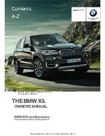 Предварительный просмотр 1 страницы BMW X5 2013 Owner'S Manual