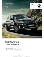 Предварительный просмотр 1 страницы BMW X5 2016 Owner'S Manual