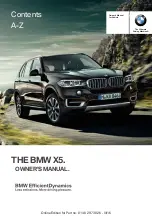 BMW X5 2017 Owner'S Manual предпросмотр