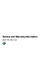 BMW X5 3.0i 2001 Service And Warranty Information preview