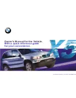 BMW X5 3.0I Owner'S Manual preview