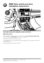 Предварительный просмотр 1 страницы BMW X5 (E53) LHD Installation Instructions Manual