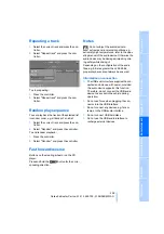 Preview for 205 page of BMW X5 XDRIVE 30I - 2008 Owner'S Manual