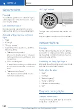 Предварительный просмотр 192 страницы BMW X5 xDrive45e PLUG-IN HYBRID 2022 Owner'S Manual