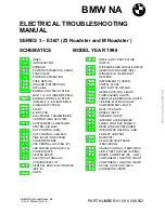 Предварительный просмотр 2 страницы BMW Z3 E36 1998 Electrical Troubleshooting Manual