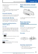 Preview for 111 page of BMW Z4 Roadster Owner'S Handbook Manual