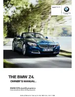 Предварительный просмотр 1 страницы BMW Z4 sDrive28i Owner'S Manual