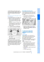 Предварительный просмотр 57 страницы BMW Z4 sDrive30i Owner'S Manual