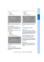 Предварительный просмотр 91 страницы BMW Z4 sDrive30i Owner'S Manual