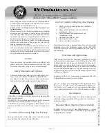 Предварительный просмотр 3 страницы BN Products BNCE-50 Operation & Instruction Manual