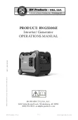 BN Products BNG5500iE Operation Manual preview