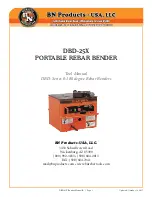 BN Products DBD Series Tool Manual предпросмотр