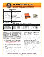 Preview for 3 page of BN Products DIAMOND DBD-20M Handling Instructions Manual