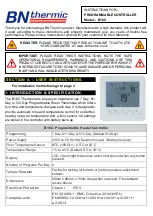 BN Thermic B16C Instructions Manual preview