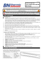 Preview for 1 page of BN Thermic BLS Series Instructions