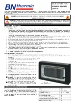 Preview for 1 page of BN Thermic CH2-15 Instructions