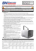 Preview for 1 page of BN Thermic OUH2-3W Series Instructions