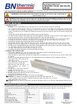 Preview for 1 page of BN Thermic RH-60 Instructions