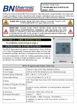 Preview for 1 page of BN Thermic RT16 Manual