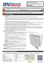 Preview for 1 page of BN Thermic SCHG-60 Instructions