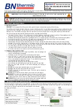 BN Thermic SystemX XC-60 Instructions preview