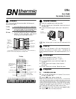 BN Thermic U16c User Manual предпросмотр