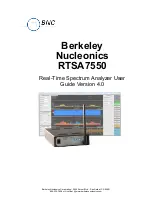 BNC RTSA7550 User Manual preview