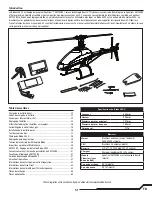 Предварительный просмотр 3 страницы BNF BLADE 450 X Instruction Manual