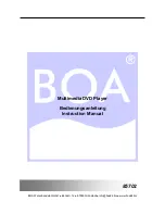 BOA 85702 Instruction Manual preview