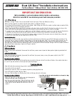 Boat Lift Boss ShoreMaster Whisper Winch Installation Instructions предпросмотр