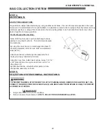 Предварительный просмотр 22 страницы BOB-CAT 970474 BOSS-VAC PRO Operator Manual & Illustrated Parts List