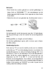 Предварительный просмотр 63 страницы BOB-HOME 7000011 Manual