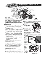 Preview for 2 page of BOB MA0501 Owner'S Manual