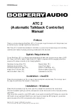 BOBPERRY AUDIO ATC 2 Manual предпросмотр