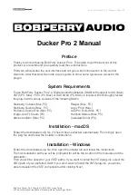 Предварительный просмотр 1 страницы BOBPERRY AUDIO Ducker Pro 2 Manual