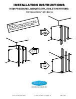 Preview for 1 page of Bobrick ClassicSeries 1540 Installation Instructions Manual