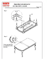 Предварительный просмотр 2 страницы Bob's Discount Furniture 20063128 Assembly Instructions