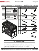 Предварительный просмотр 7 страницы Bob's Discount Furniture CHADWICK TWIN-TWIN BUNK BED 20040427 Assembly Instructions Manual