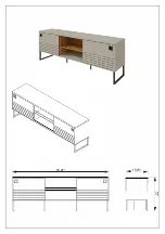 Bob's Discount Furniture Farley TV Stand 2014376001 Assembly Instructions Manual preview