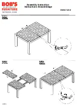 Предварительный просмотр 3 страницы Bob's Discount Furniture SUMMIT DINING TABLE 20034606 Assembly Instruction