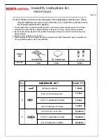 Bob's Discount Furniture SWOOP CHAIR Assembly Instructions preview