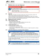 Preview for 59 page of BOC Smootharc Elite TIG 230 AC/DC Operating Instructions Manual