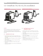 Предварительный просмотр 22 страницы BOC Smootharc TIG185 AC/DC Operating Manual