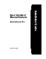 Boca Systems BEN1PI Installation Manual preview