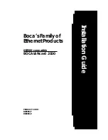 Boca Systems BOCALANcard 2000 Installation Manual preview