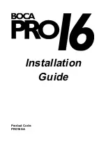 Предварительный просмотр 1 страницы Boca Systems PRO/6 Installation Manual