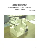 Предварительный просмотр 1 страницы Boca Systems SUBATM Operator'S Manual