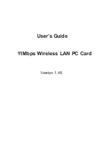 Boca Systems Wireless LAN PC Card 11Mbps User Manual предпросмотр