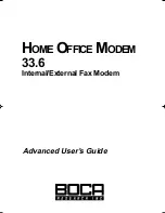 Preview for 1 page of Boca HOME OFFICE User Manual