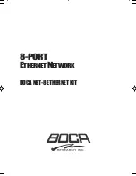 Preview for 1 page of Boca NET-8 Installation Manual